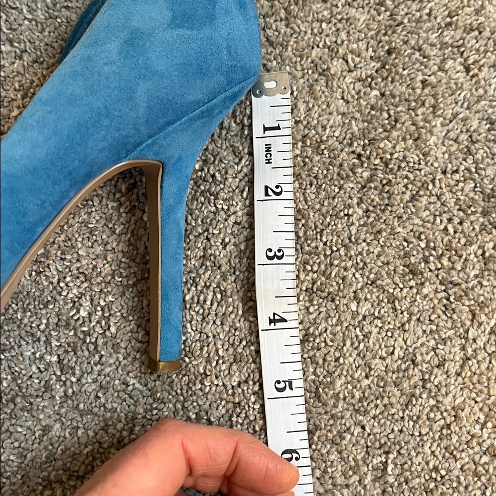 BCBG Paris French Blue Suede pumps LOVE THIS COLOR!!! Sz 9.5 - Picture 10 of 11